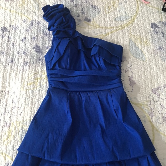 Sapphire Blue Cocktail Dress - Picture 1 of 3
